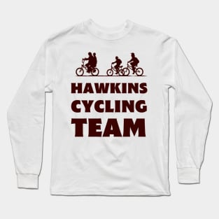 Hawkins Cycling Team IV - White - Funny Long Sleeve T-Shirt